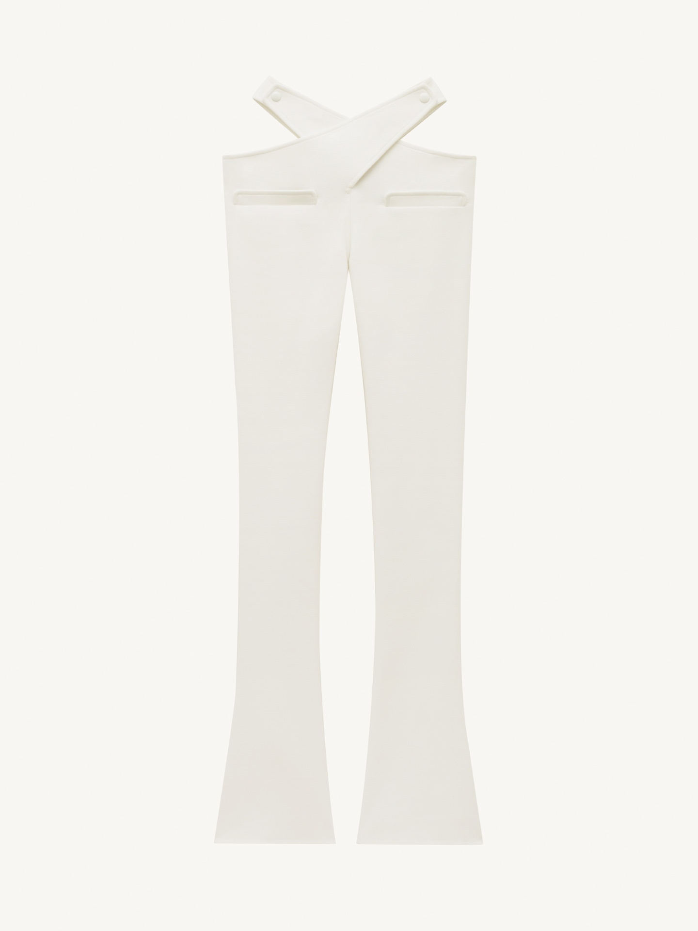 CRISS CROSS BOOTCUT TROUSERS - 1
