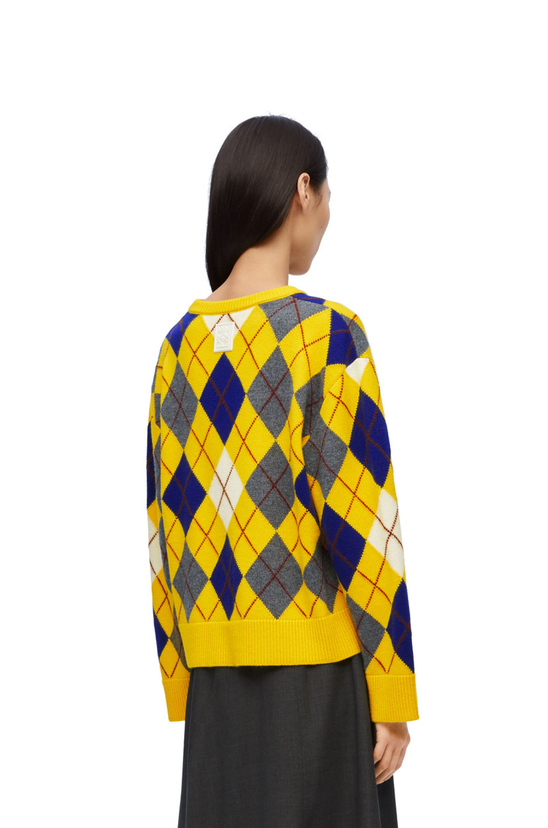 Argyle sweater in wool 4