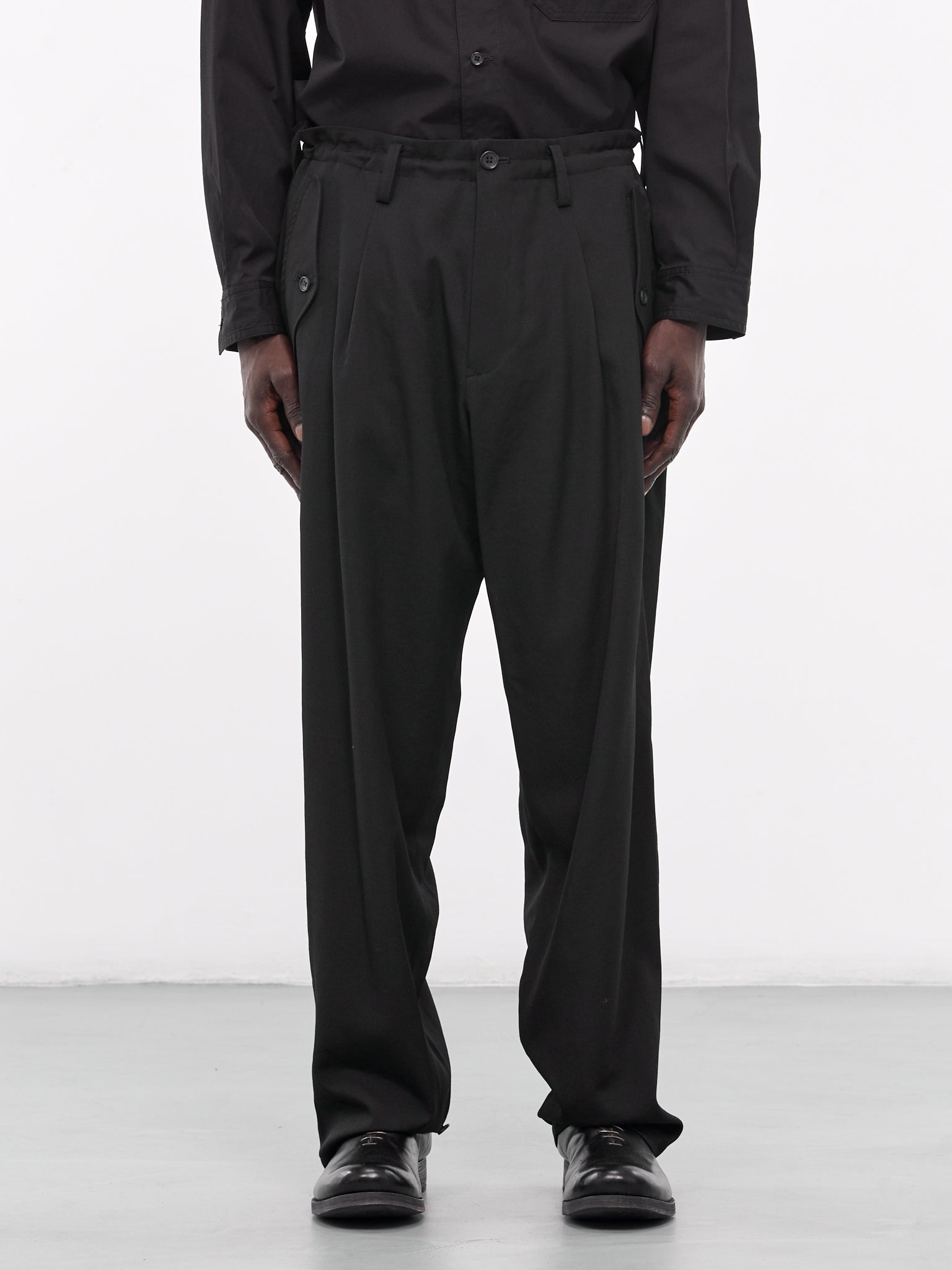 A-Hem Gabardine Trousers - 1