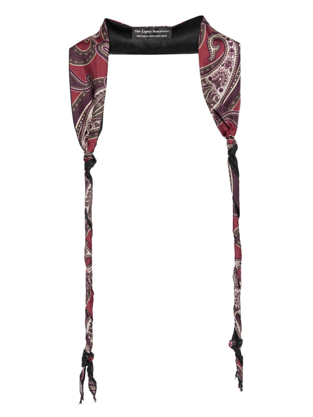 paisley-print twisted scarf - 1