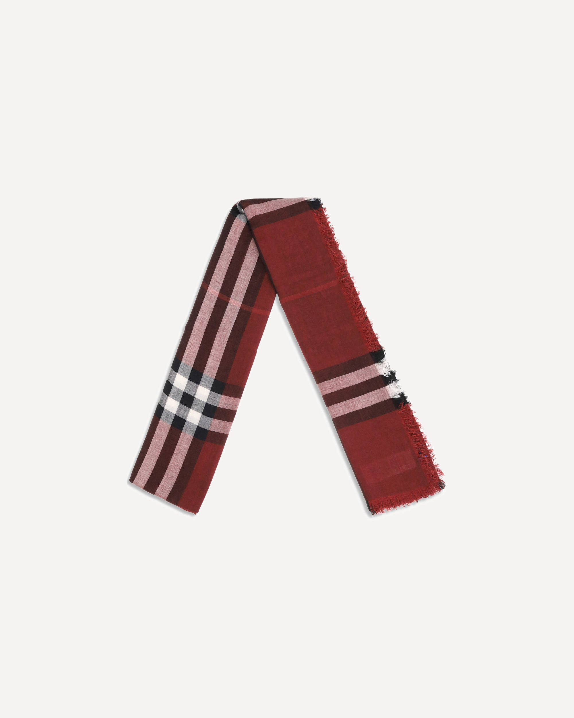 Reversible Check wool and silk Scarf - 2