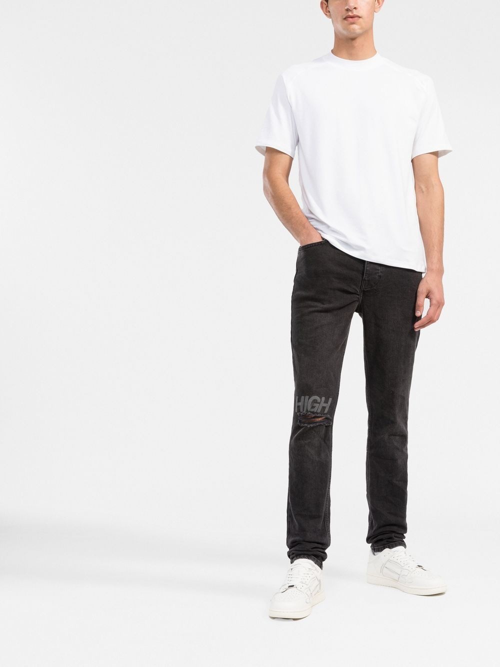 High print jeans - 2
