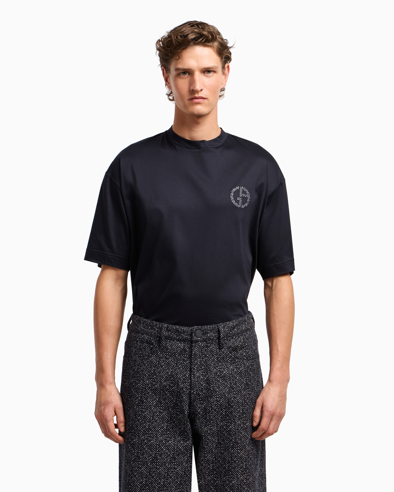 DENIM COLLECTION COTTON-INTERLOCK T-SHIRT - 4