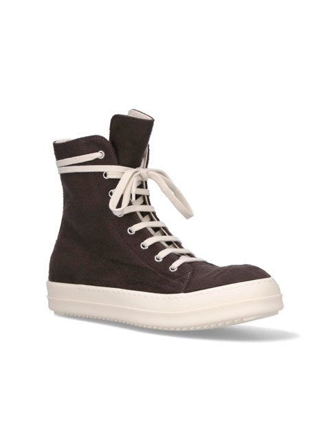 Rick Owens Drkshdw Men High-Top Sneakers With Zip - 2