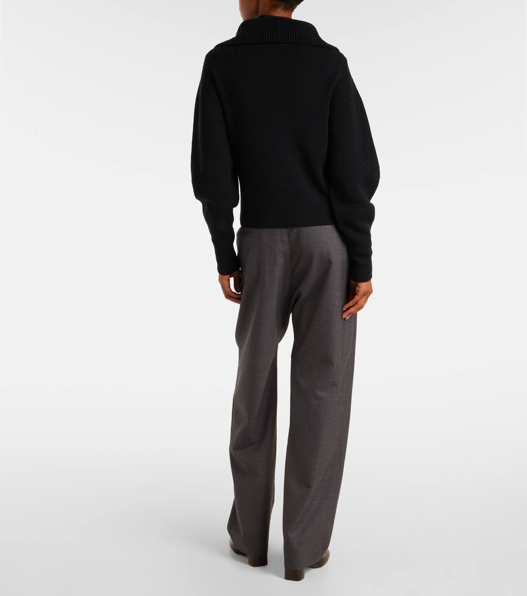 Wool turtleneck sweater - 3