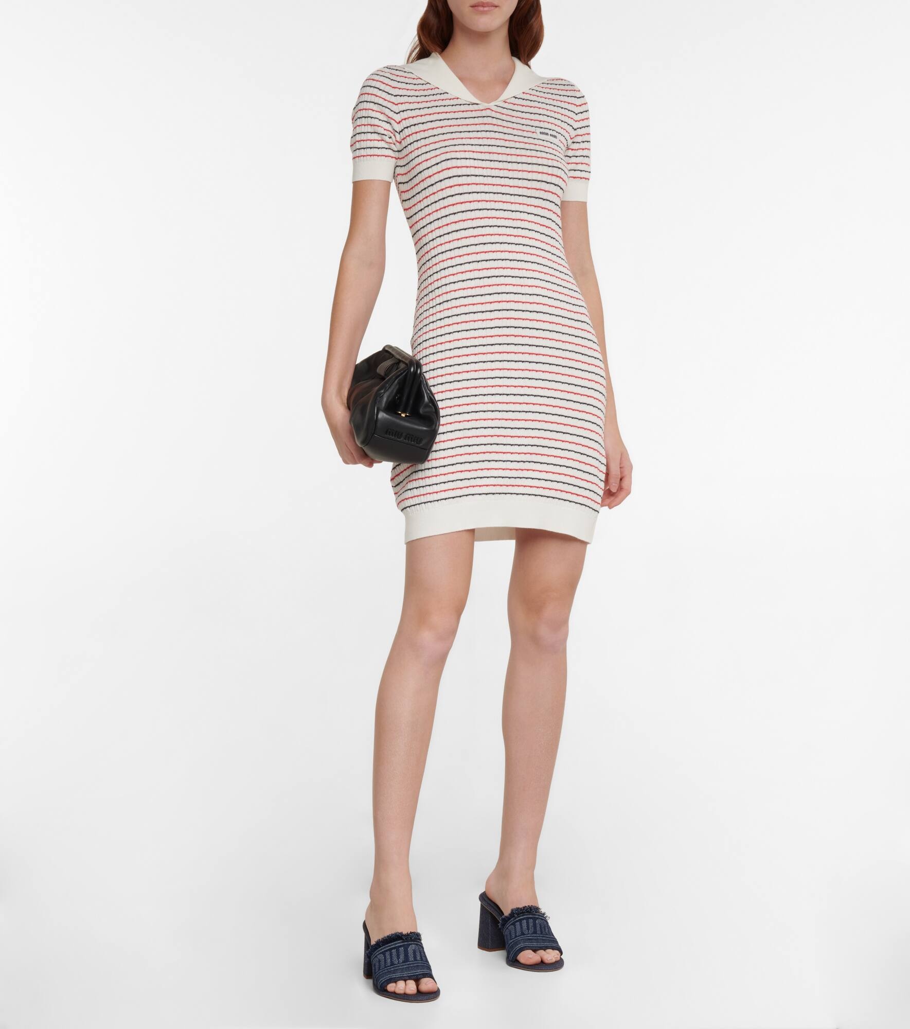 Striped cotton minidress - 2
