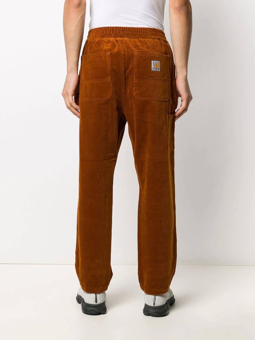 elasticated corduroy trousers - 4