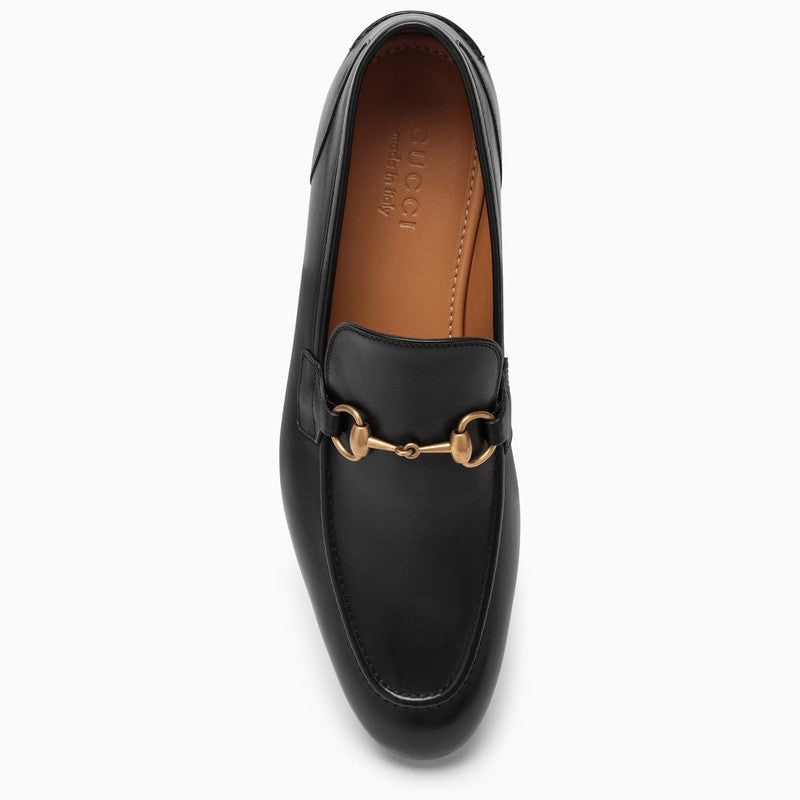 Gucci Black Leather Jordaan Loafers Men - 3