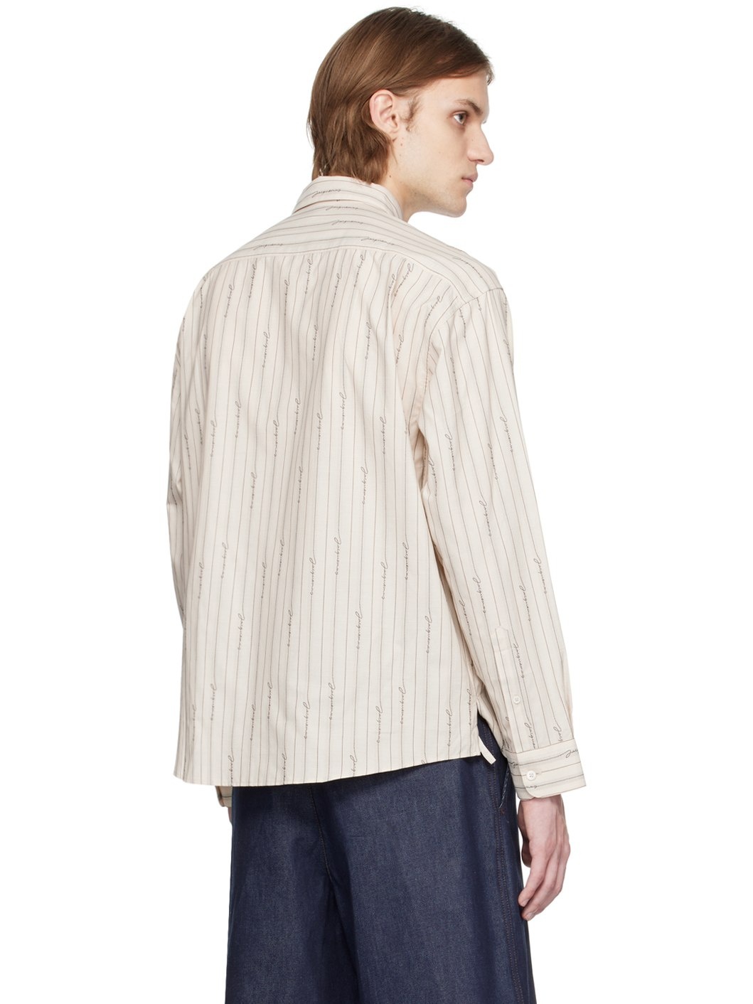 Beige Le Raphia 'La Chemise Simon' Shirt - 3