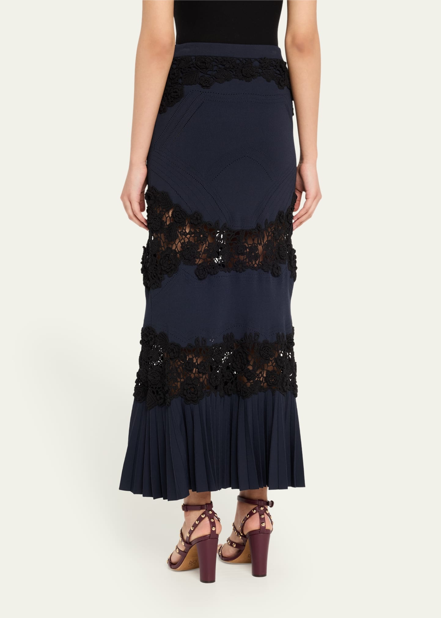 Madeline Crochet Knit Maxi Skirt - 3