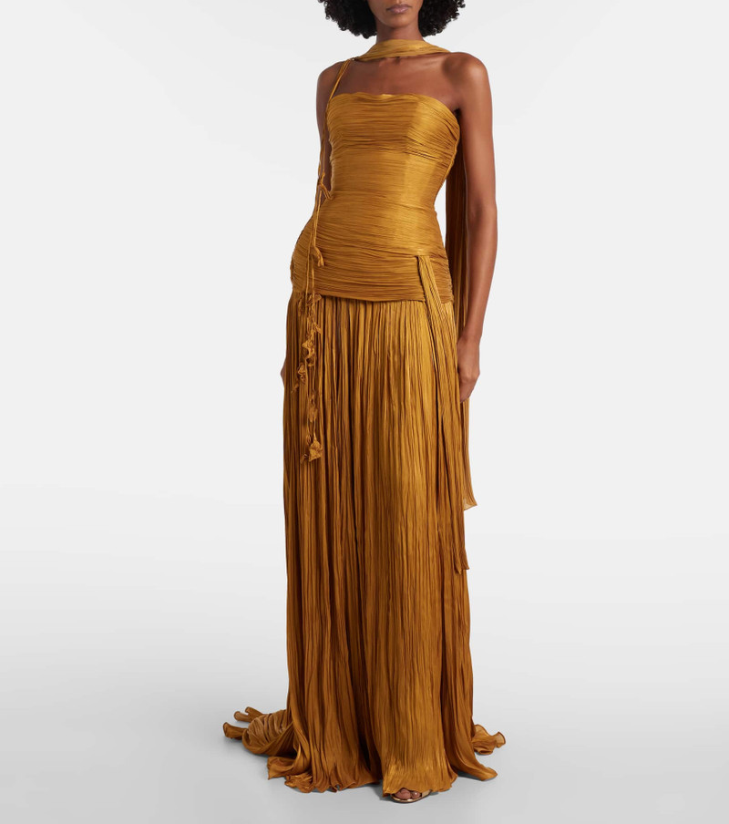 MARMAR HALIM Peplum ruched gown outlook