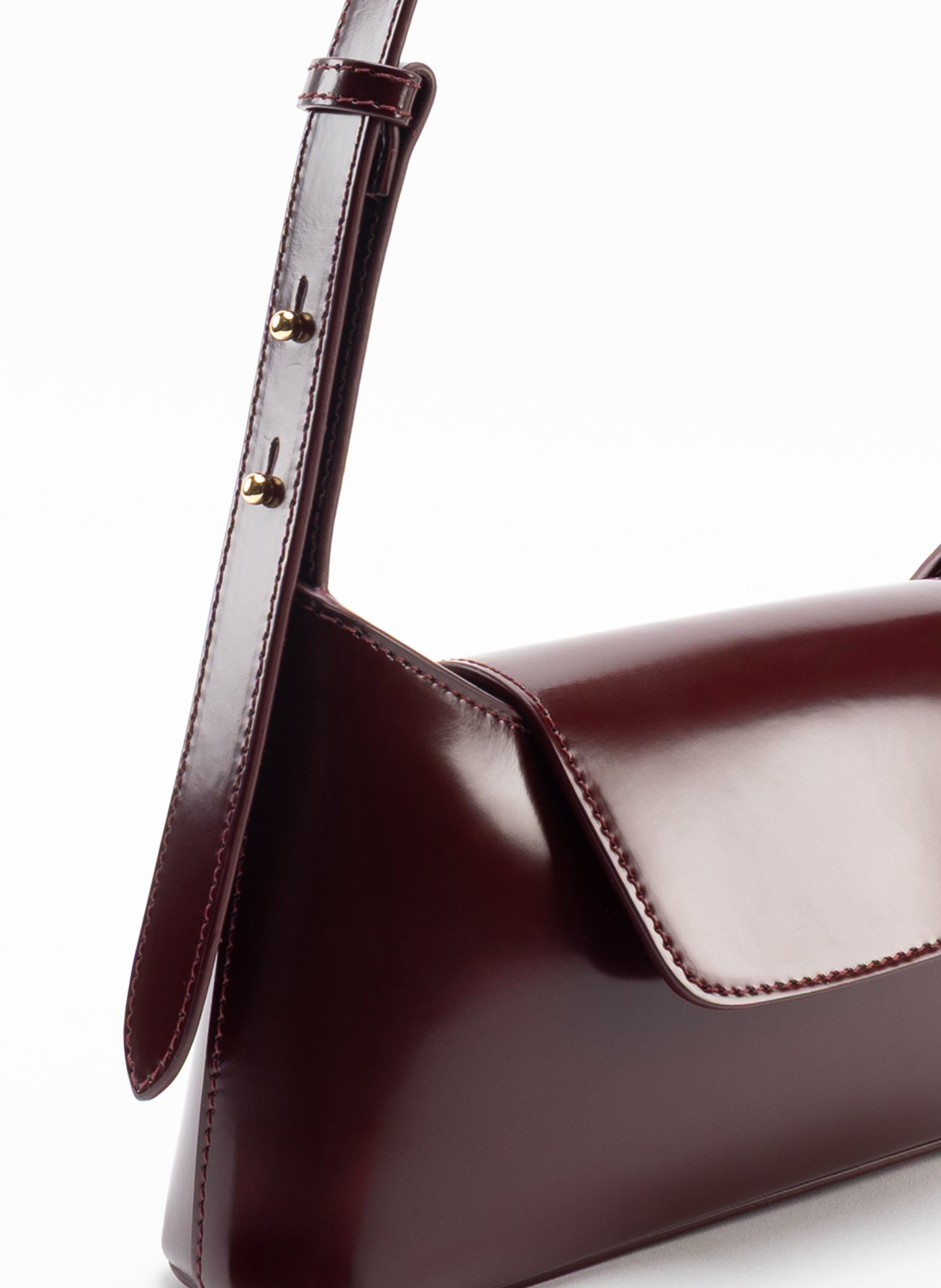 Envelope Patent Leather Wine - 5