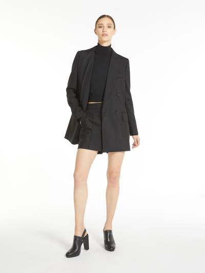 Max Mara AMATO Shorts in wool, silk and mohair canvas outlook