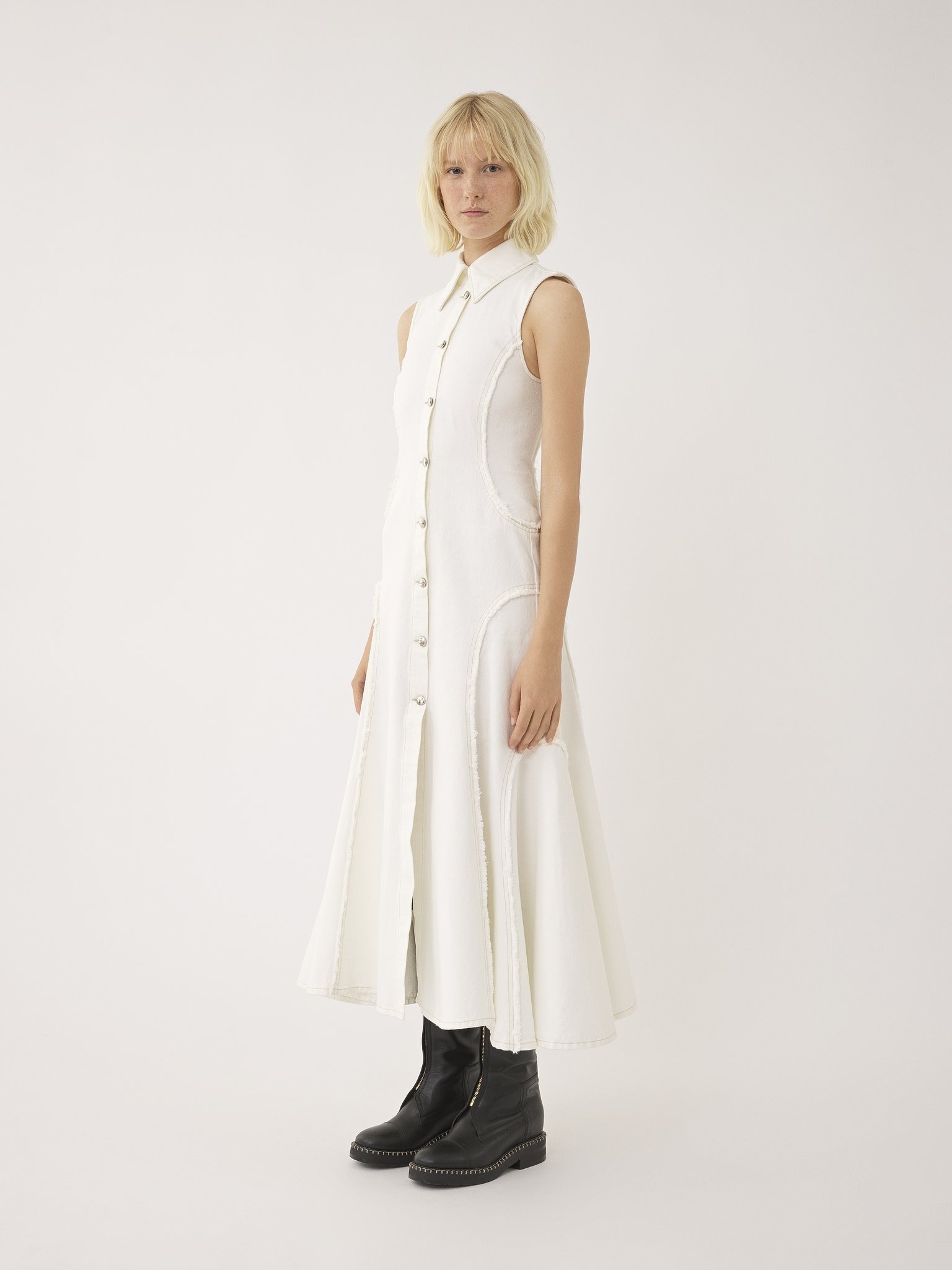 FLARE SHIRT DRESS - 4