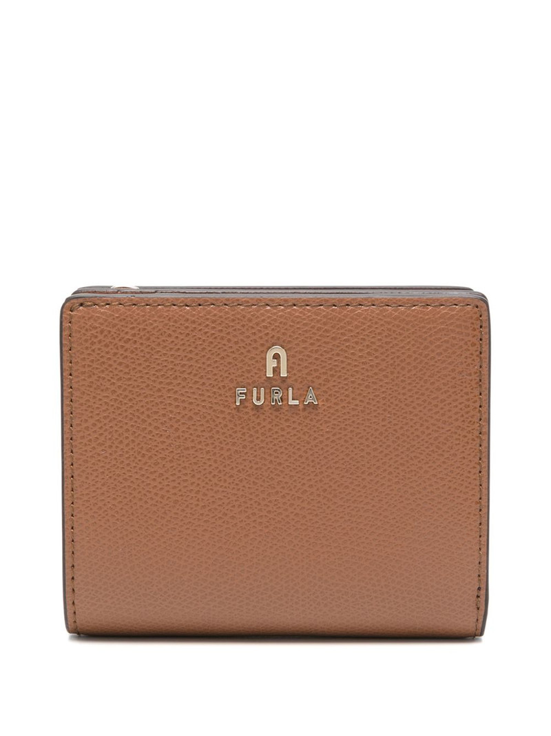 Camelia compact logo-plaque wallet 1