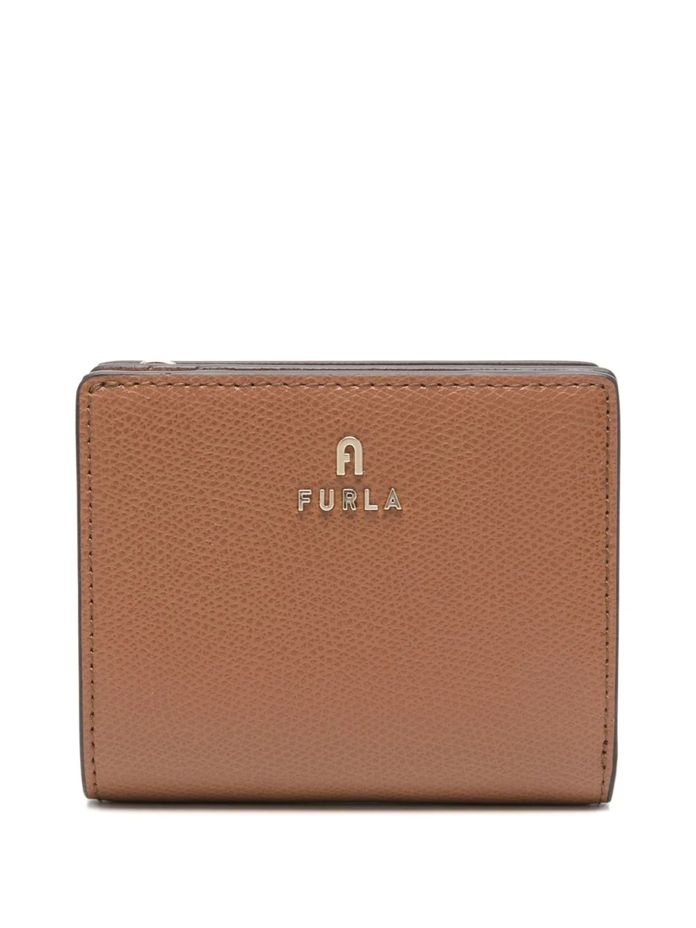 Camelia compact logo-plaque wallet - 1