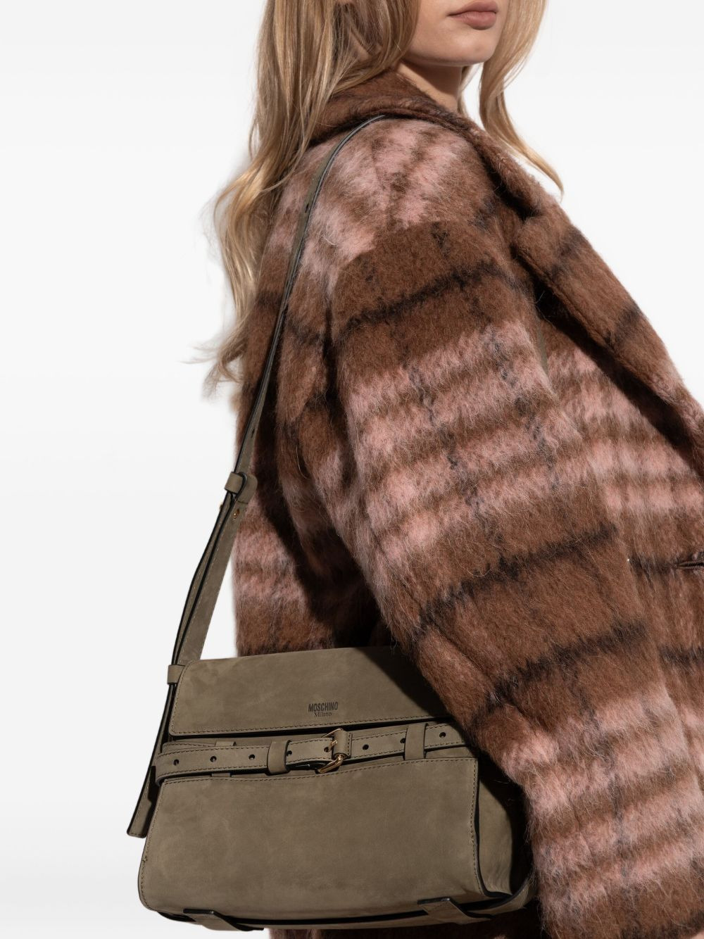 medium Tie Me suede crossbody bag - 2