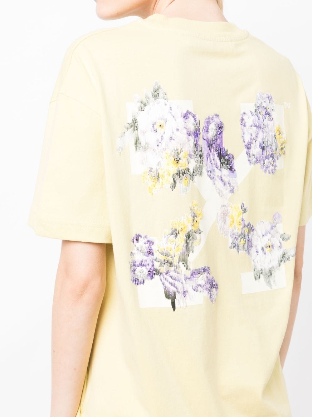 floral logo-print short-sleeve T-shirt - 5