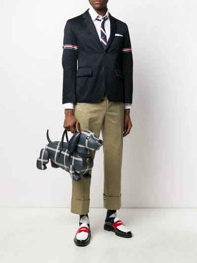 Thom Browne unconstructed grosgrain armband sport coat outlook