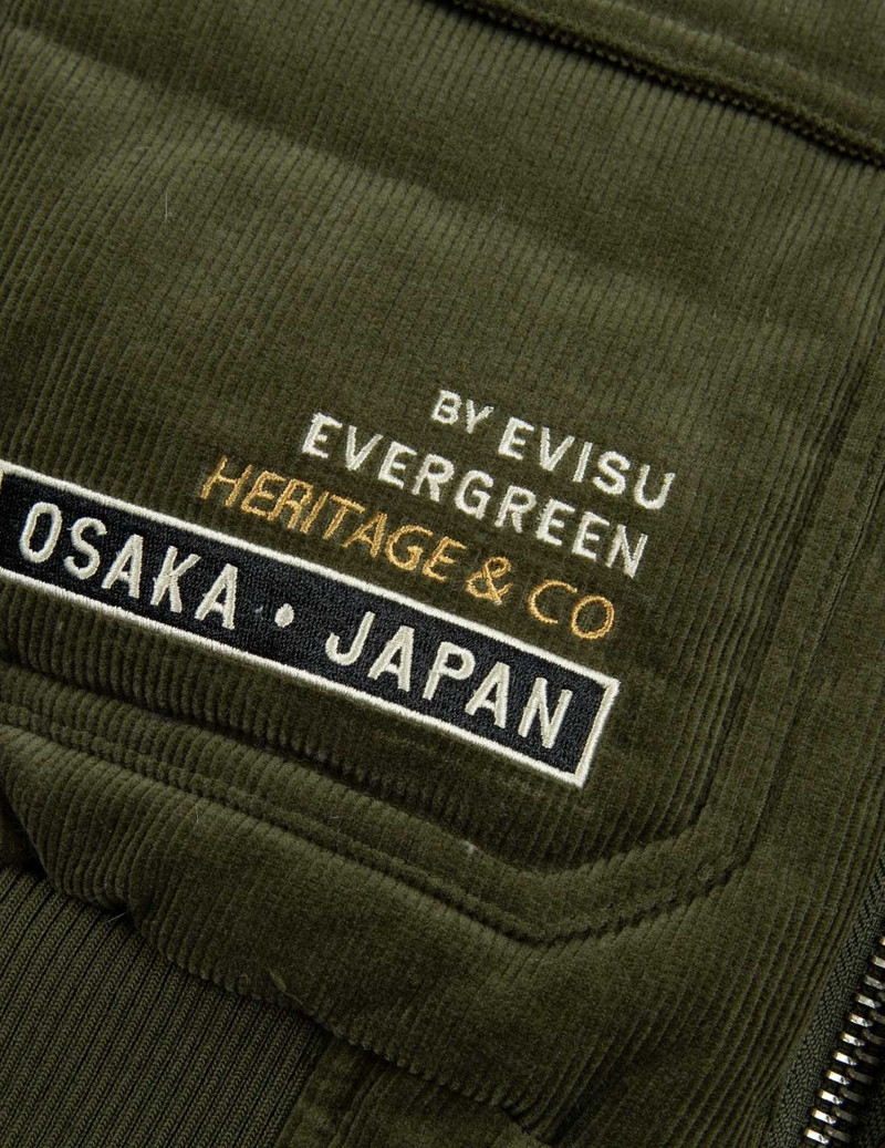 Godhead Embroidery Corduroy Down Jacket 9