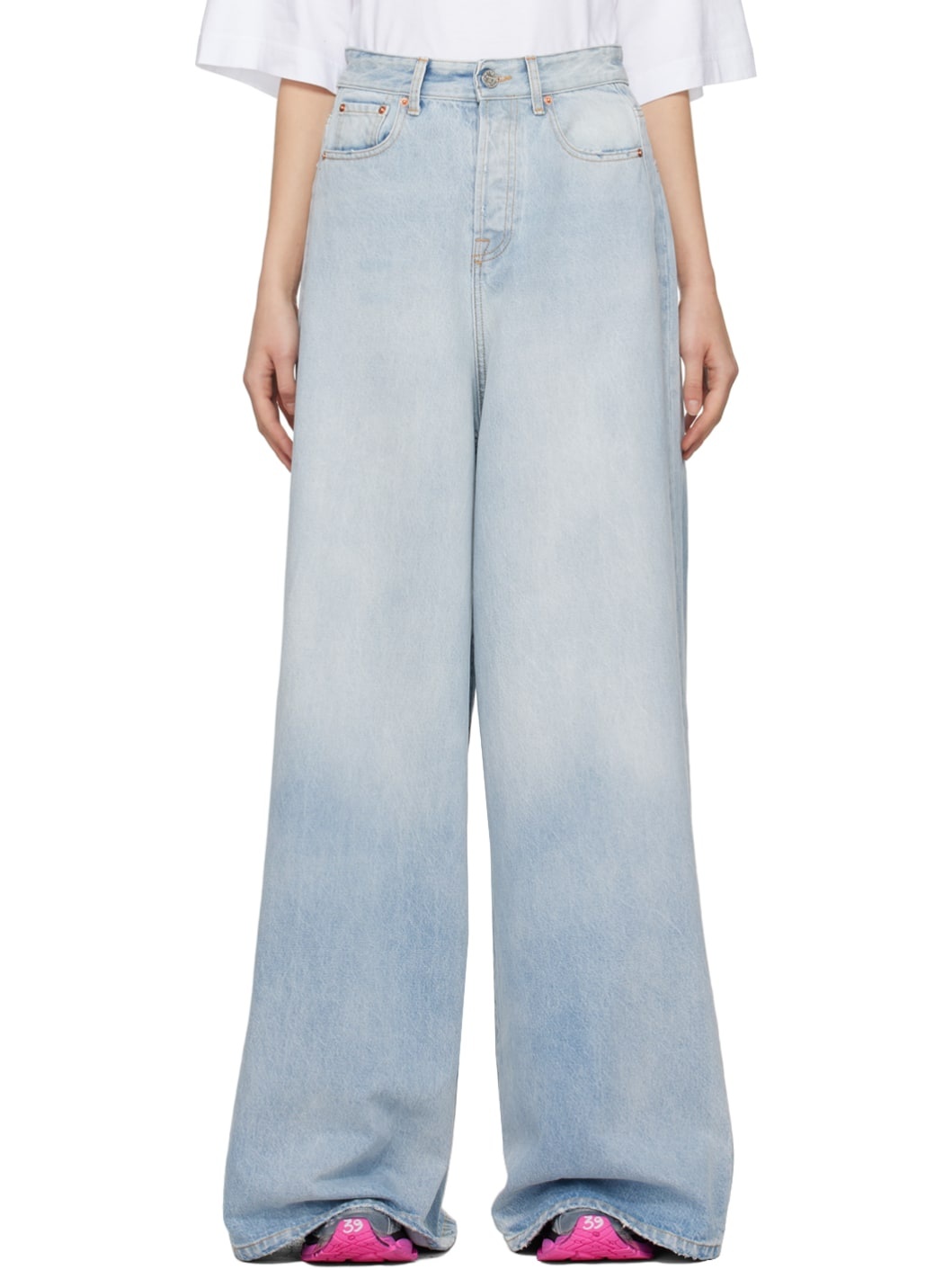Blue Destroyed Jeans - 1