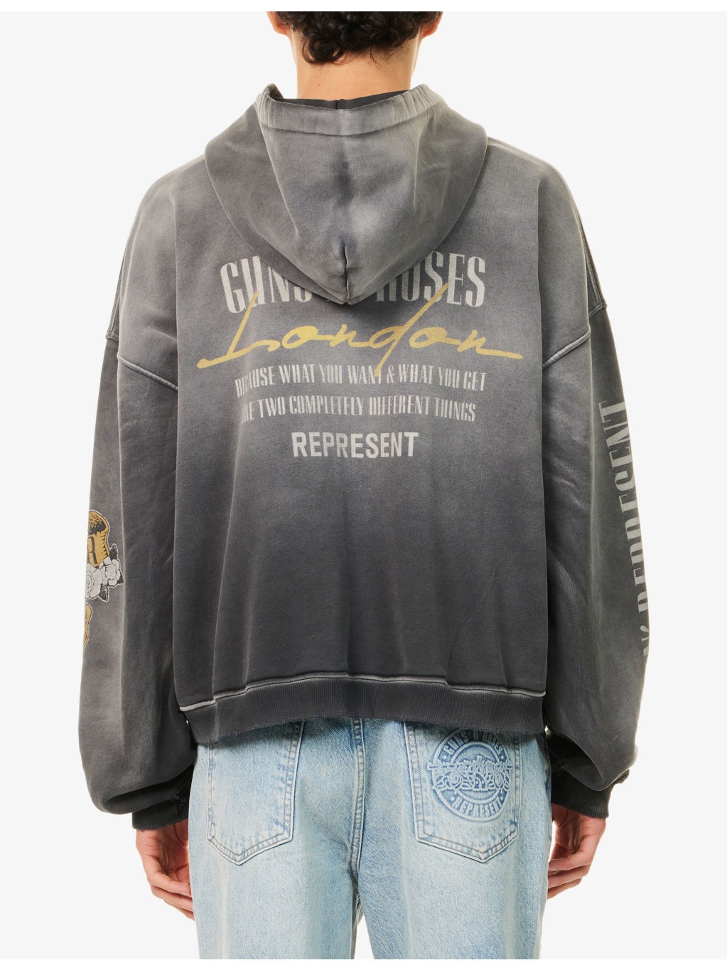 Represent x Guns N' Roses Exclusive Tour Zip Cotton-Jersey Hoody - 4