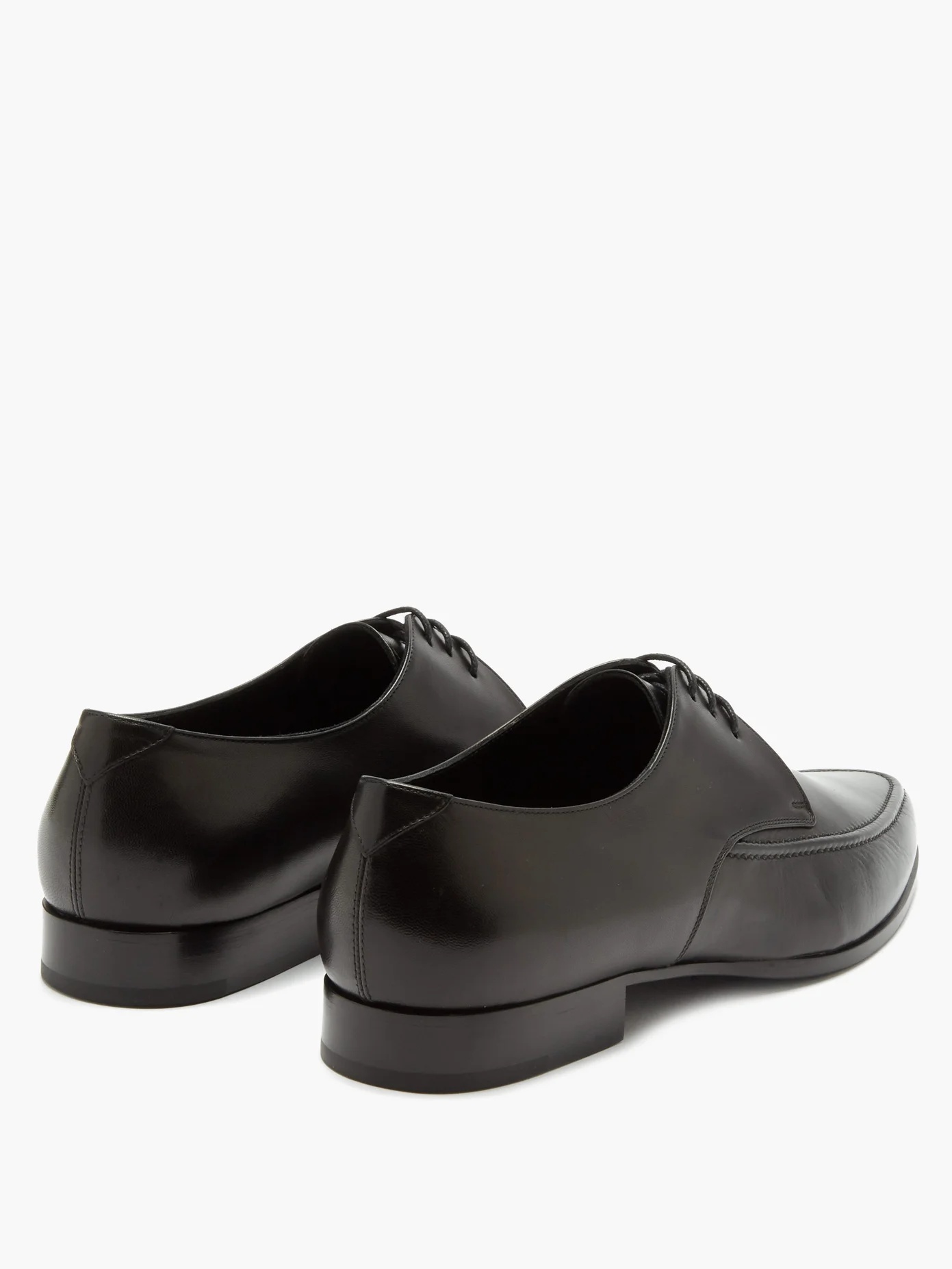 Sinclair point-toe leather brogues - 4