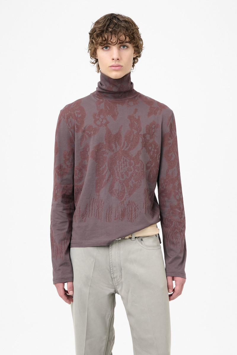 Our Legacy Tutor Rollneck Tasty Raisin Lace Stencil 3