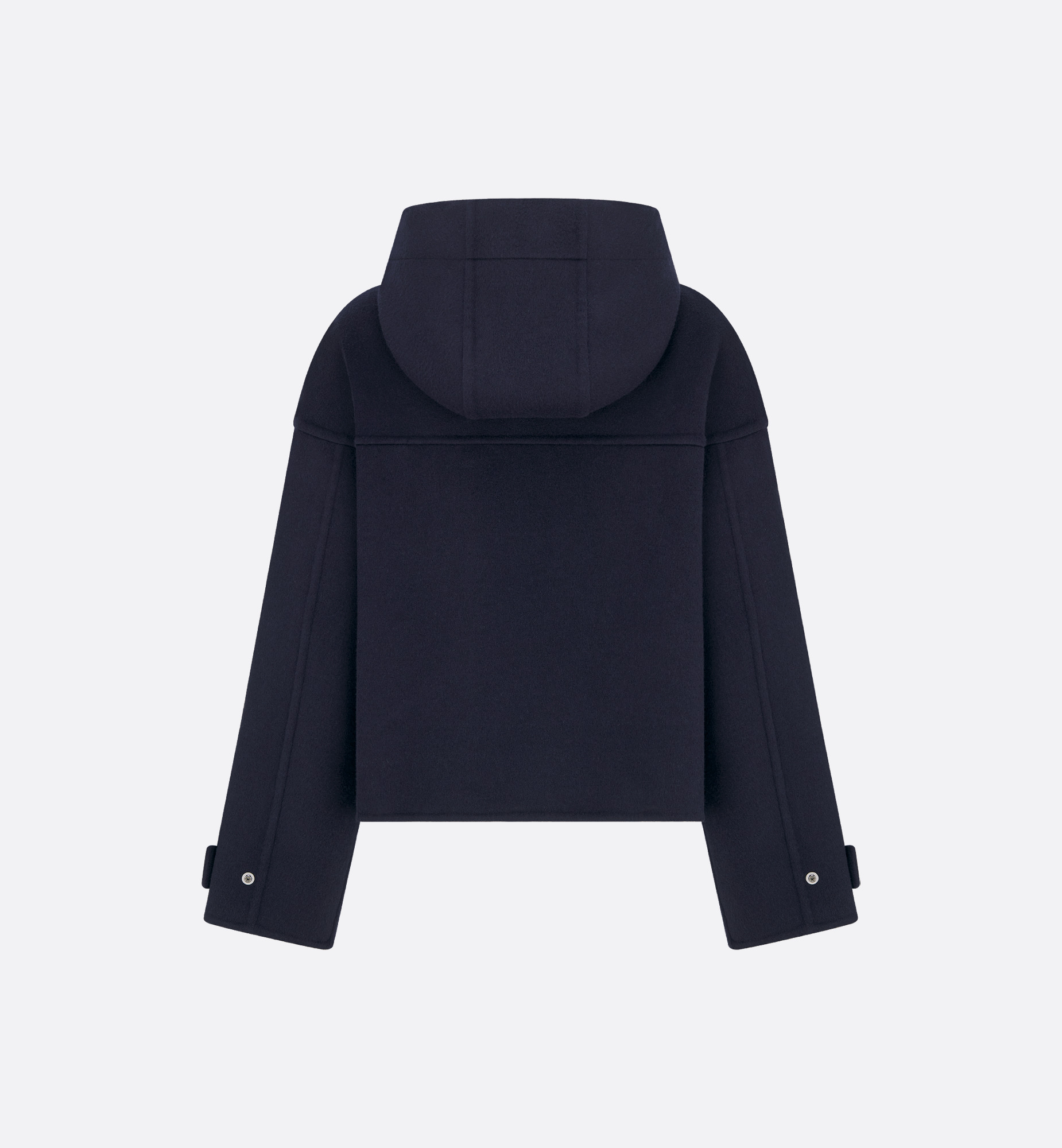 Zipped Peacoat with Hood - 2