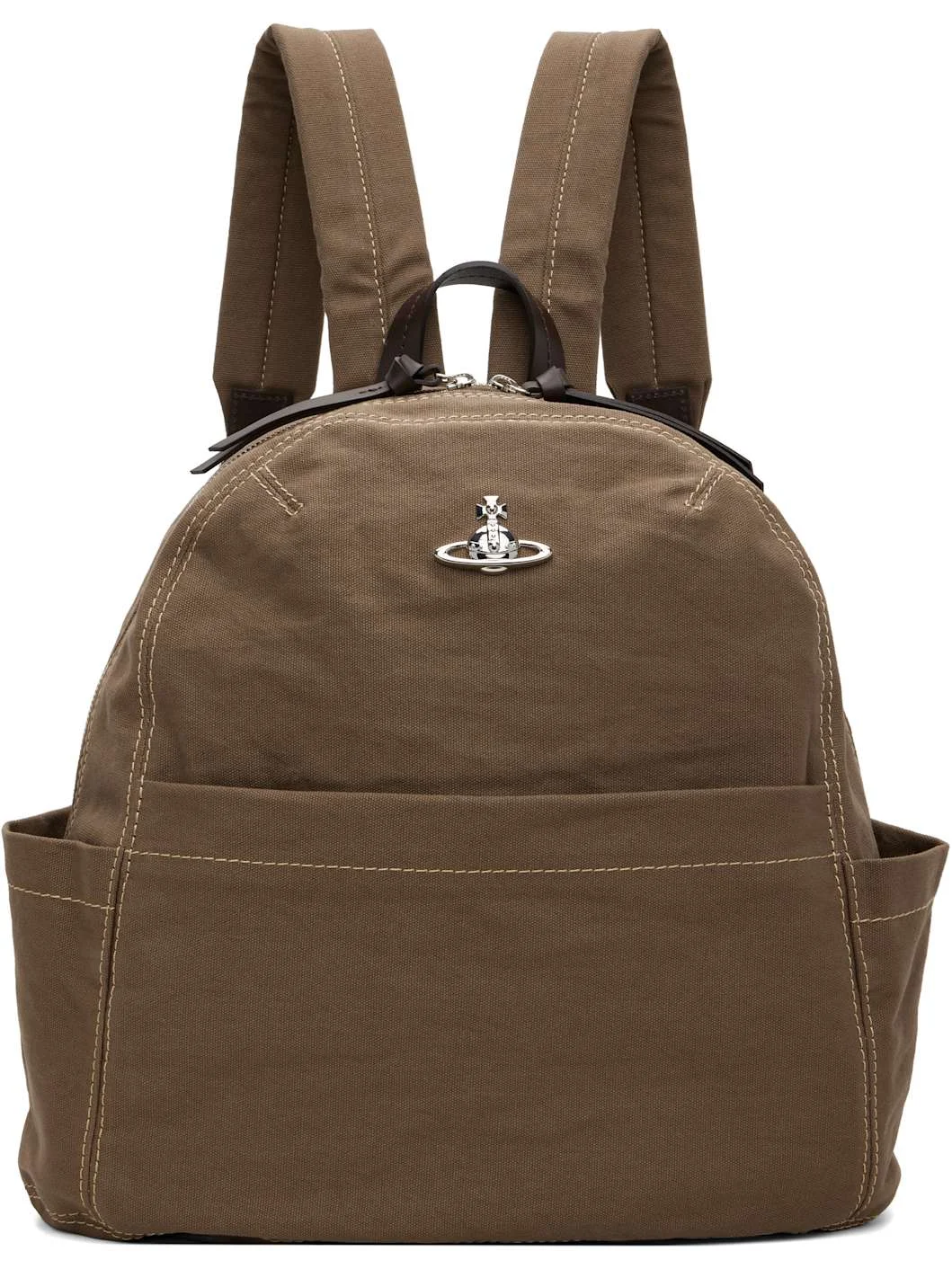 Khaki George Medium Backpack - 1