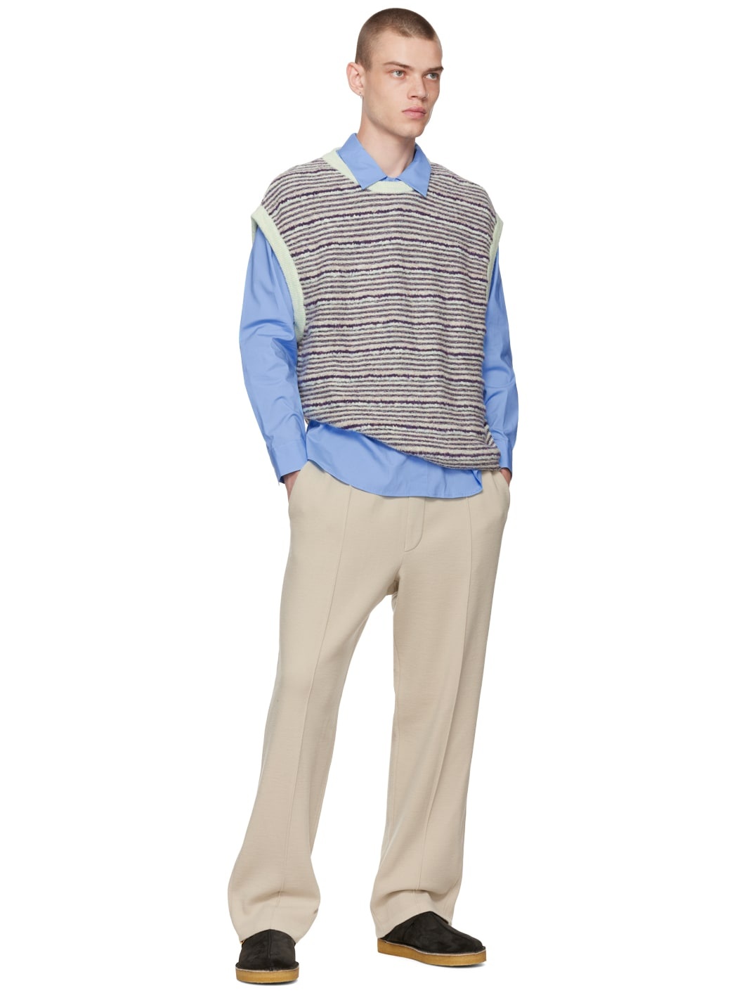 Purple Striped Vest - 4