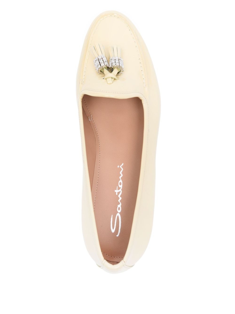 rhinestone-embellished loafers - 4