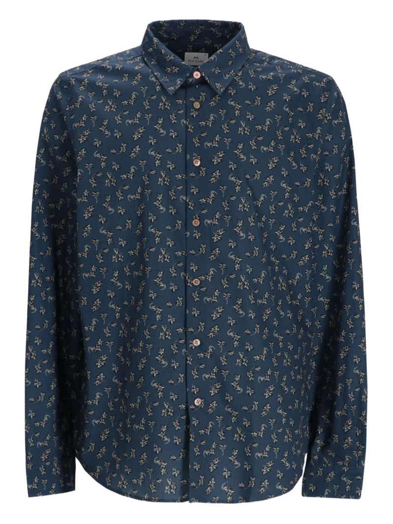 all-over print cotton shirt 1
