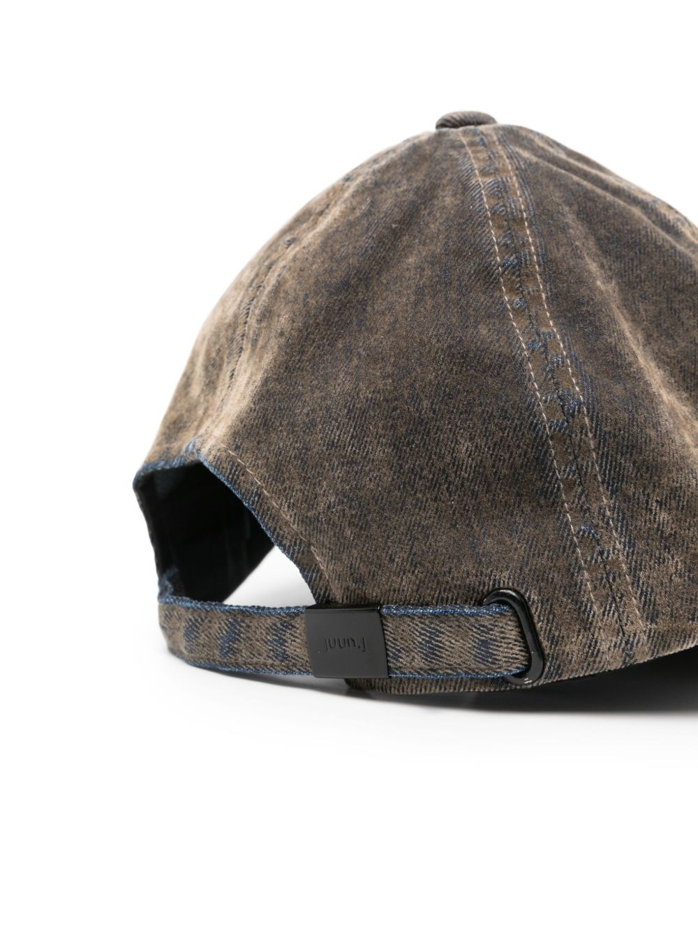 acid-wash denim cap - 2