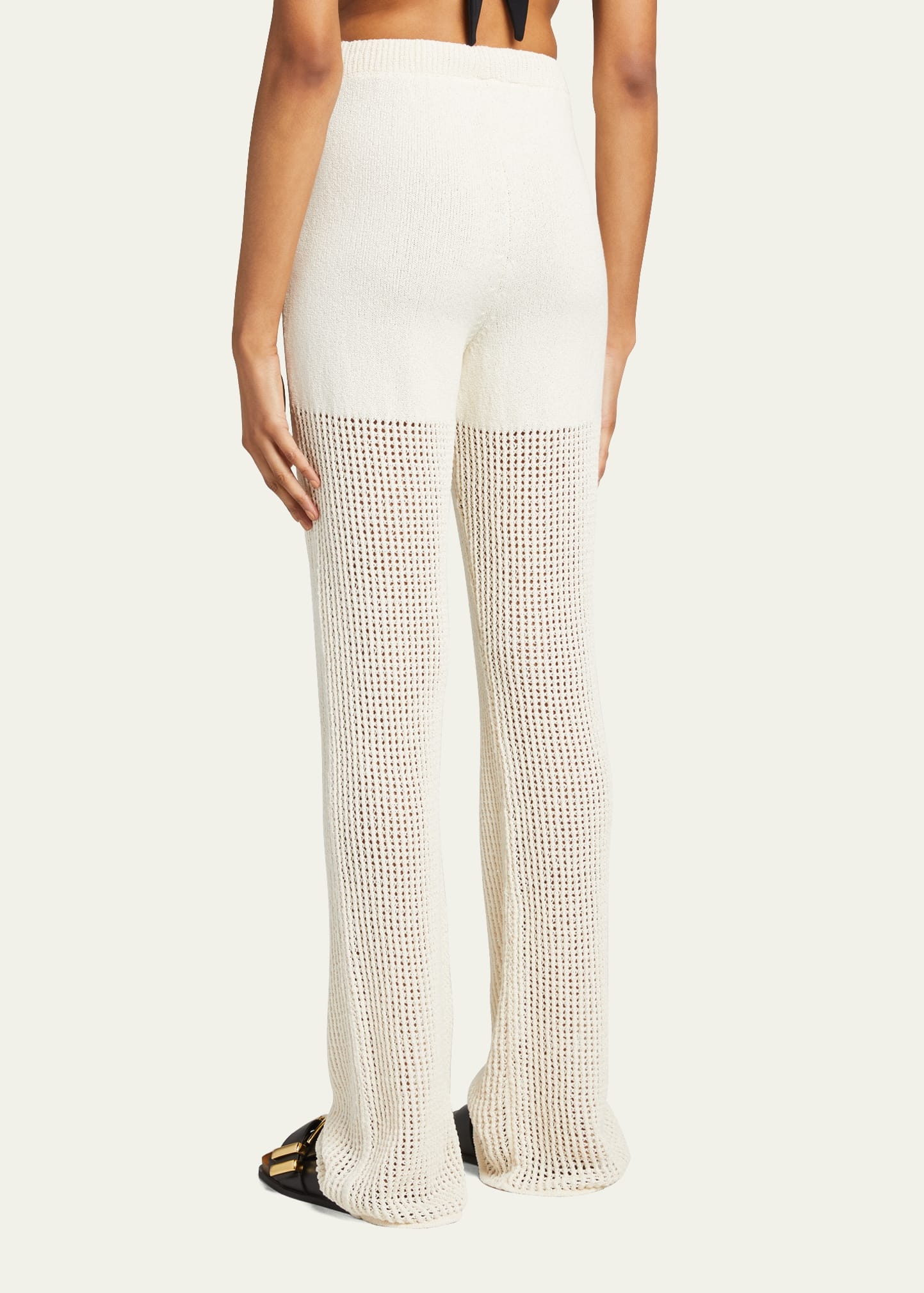 Kaela Full-Length Coverup Crochet Pants - 2