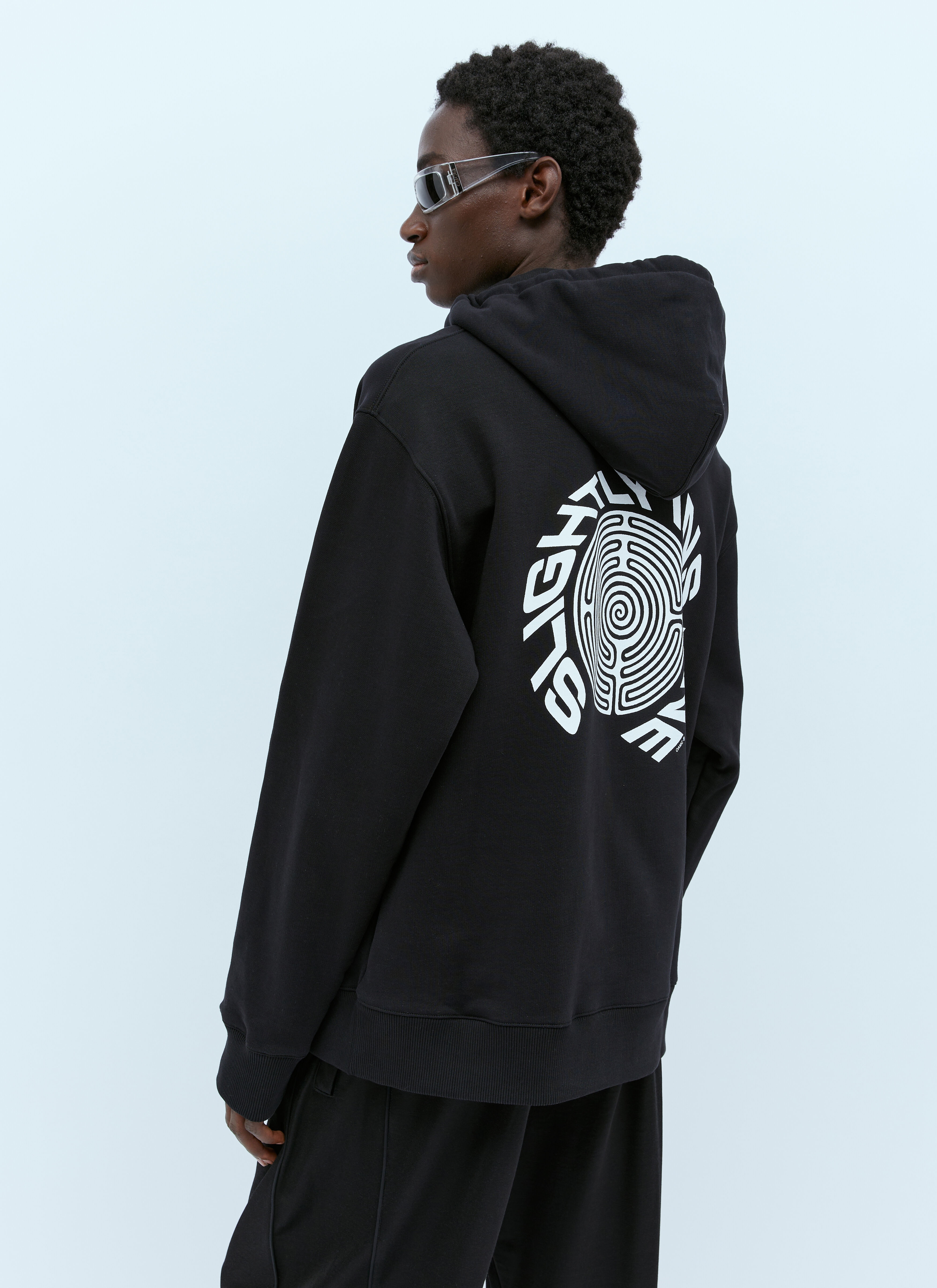 ★OAMC★ Slime Graphic Print Hoodie Black 23A28OAJ19COT00910 2001 Slime Hoodie
