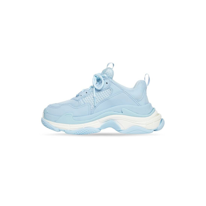 BALENCIAGA Women's Triple S Sneaker in Indigo outlook