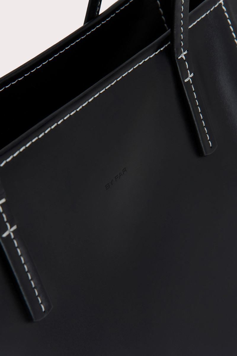 CLUB TOTE BLACK BOX CALF LEATHER 3