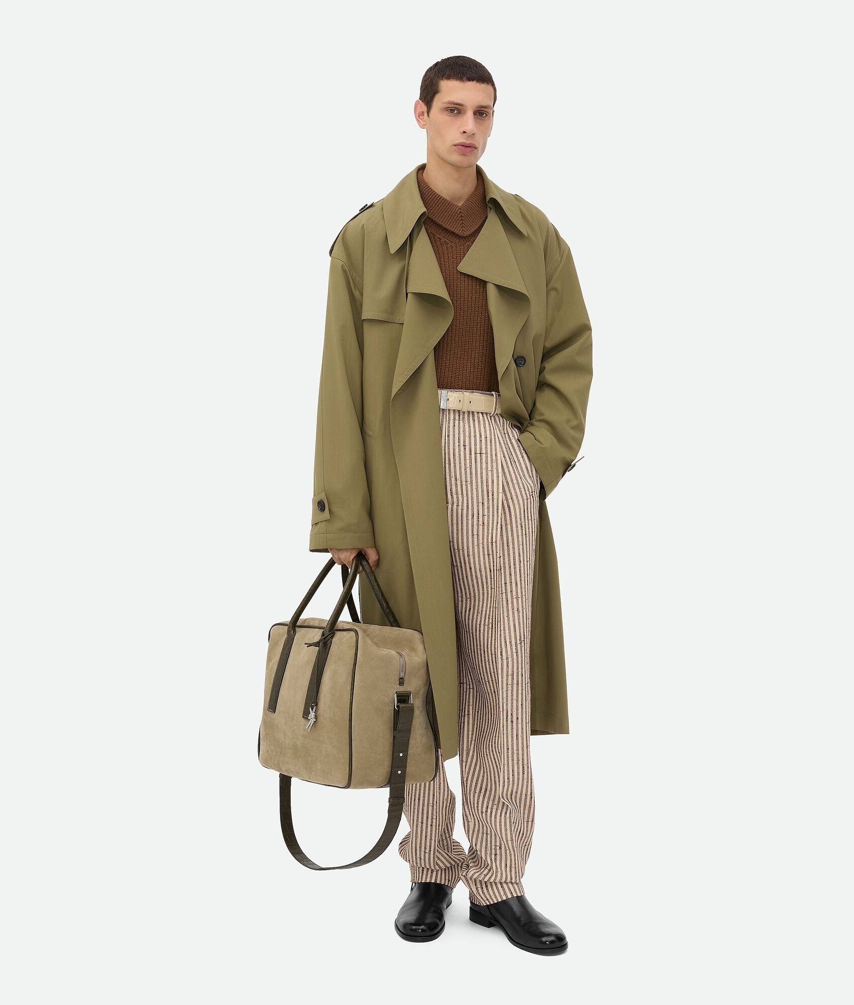 Knotted Viscose And Silk Trousers - 4