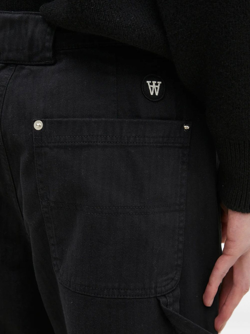rivet-detail straight trousers 5