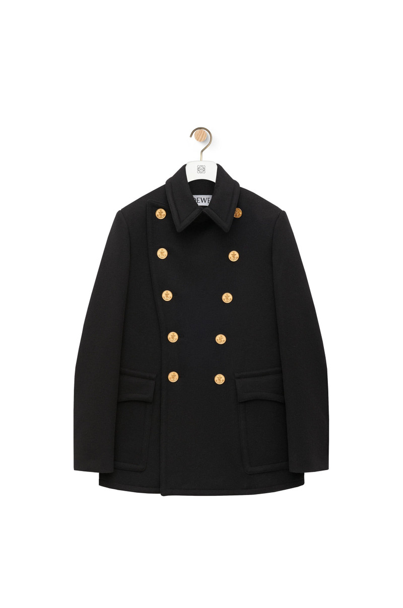 Peacoat in wool and cashmere 1