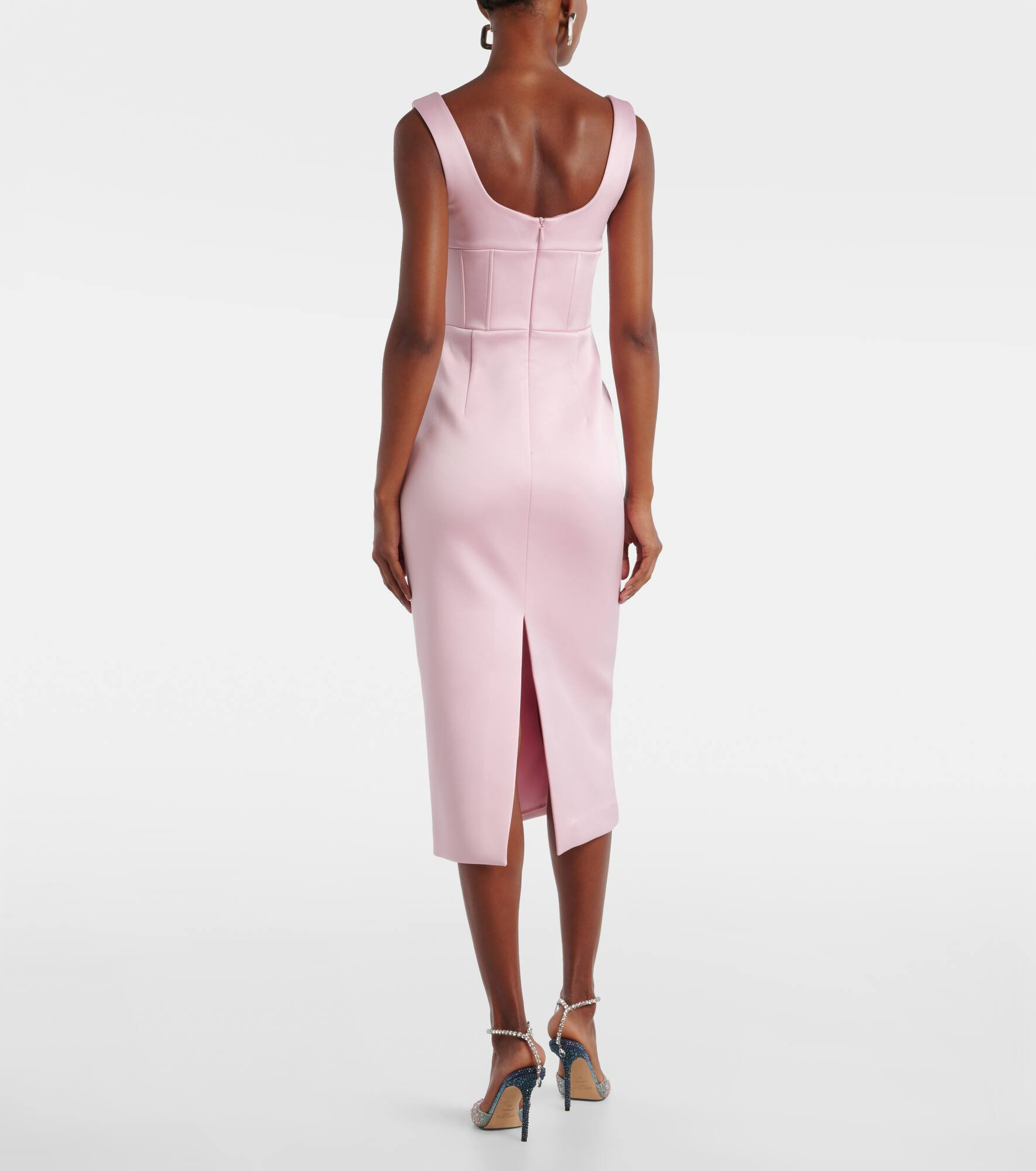 Aymee satin midi dress - 3