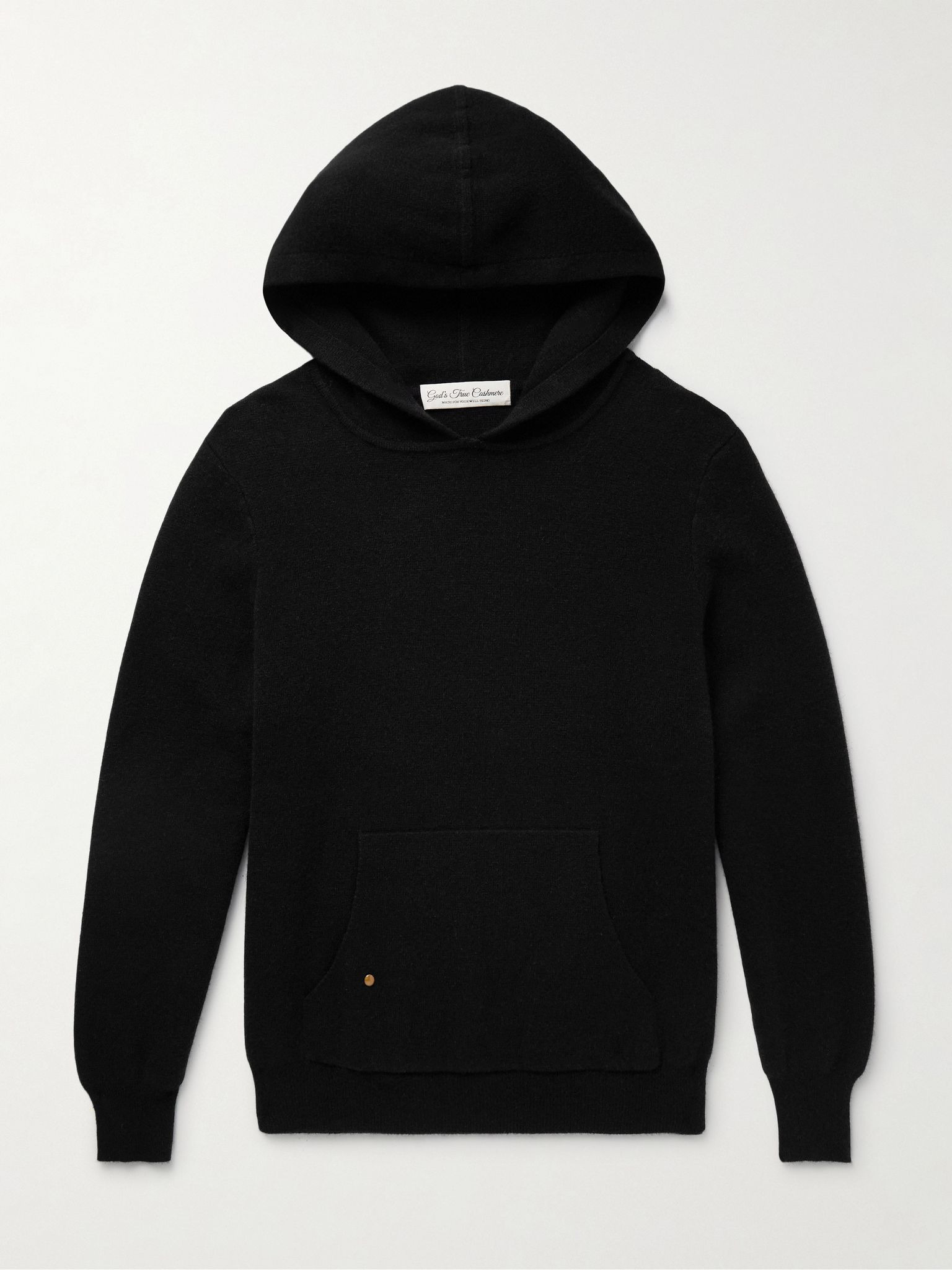 Cashmere Hoodie Black - 1