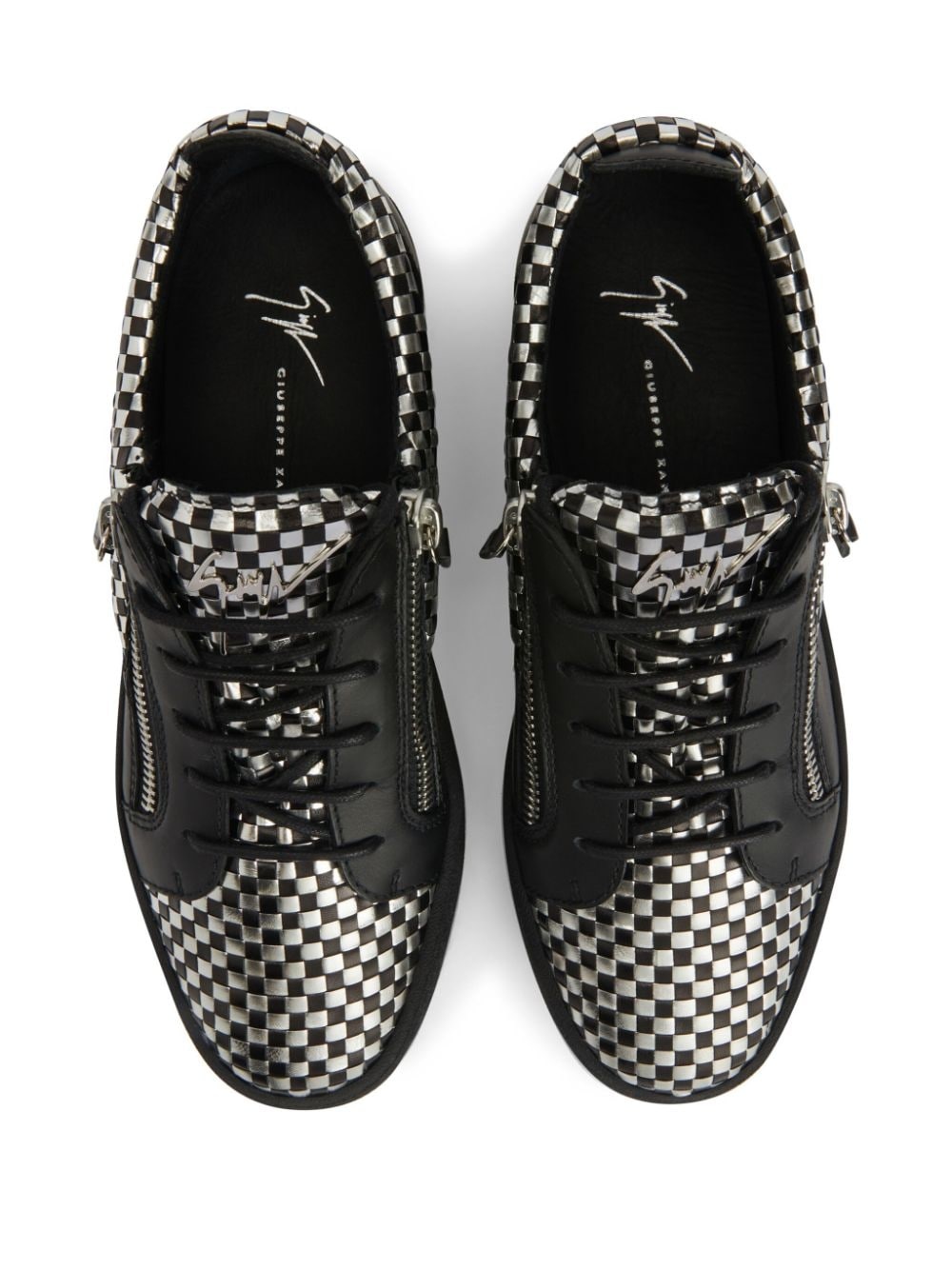 Frankie check-pattern sneakers - 4