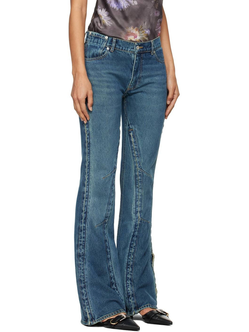 Y/Project Blue Hook and Eye Slim Jeans outlook