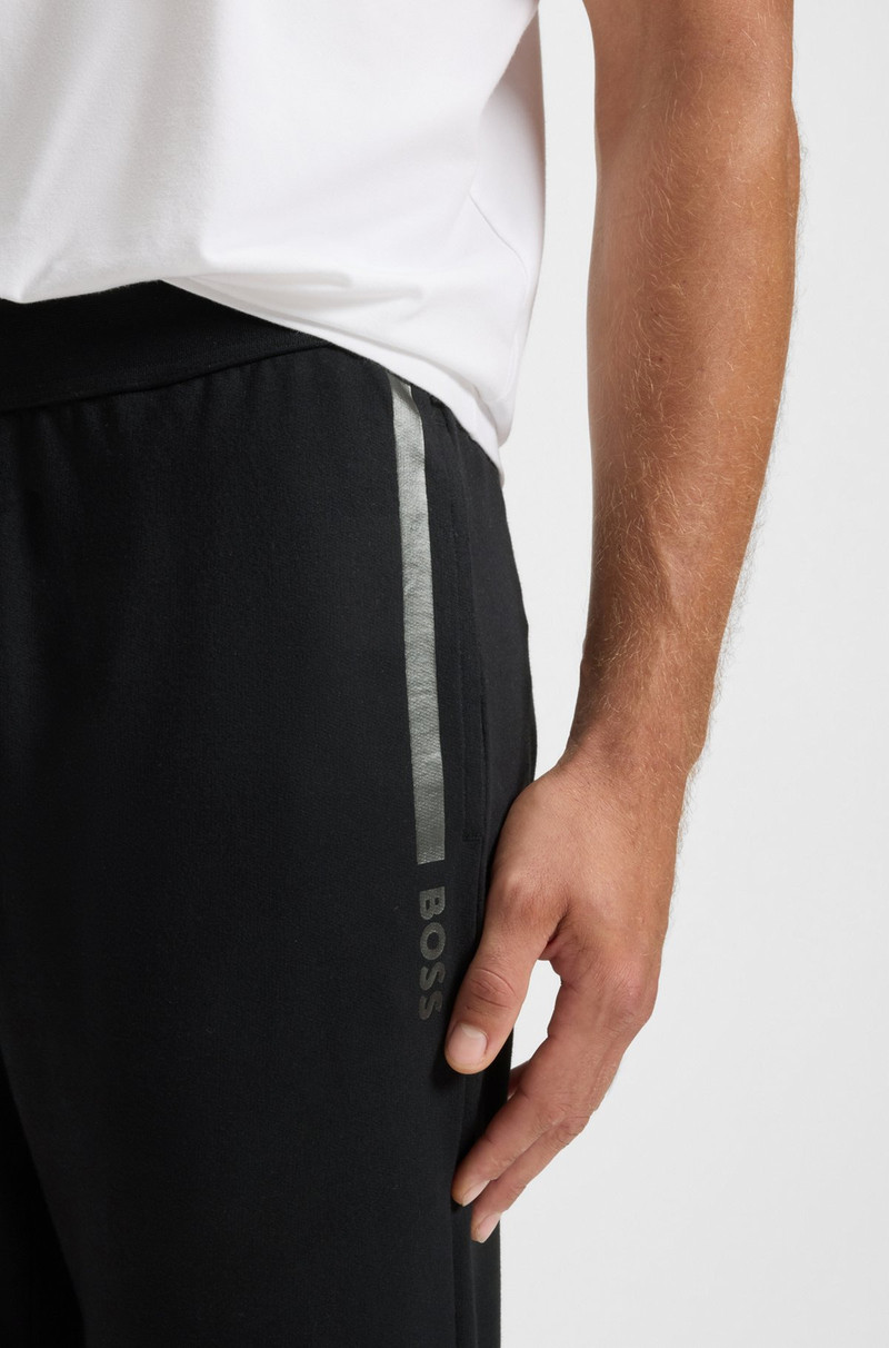 LOGO-PRINT TRACKSUIT BOTTOMS IN COTTON TERRY 5