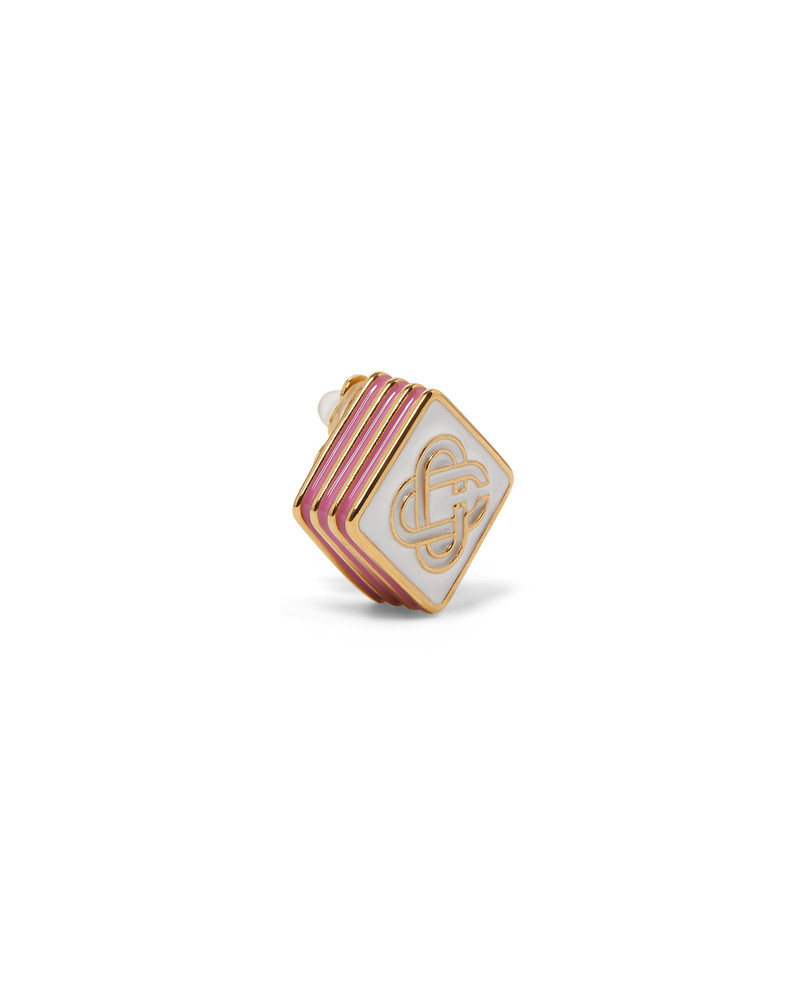 CASABLANCA Monogram Logo Stud Earrings | Casablanca Paris outlook