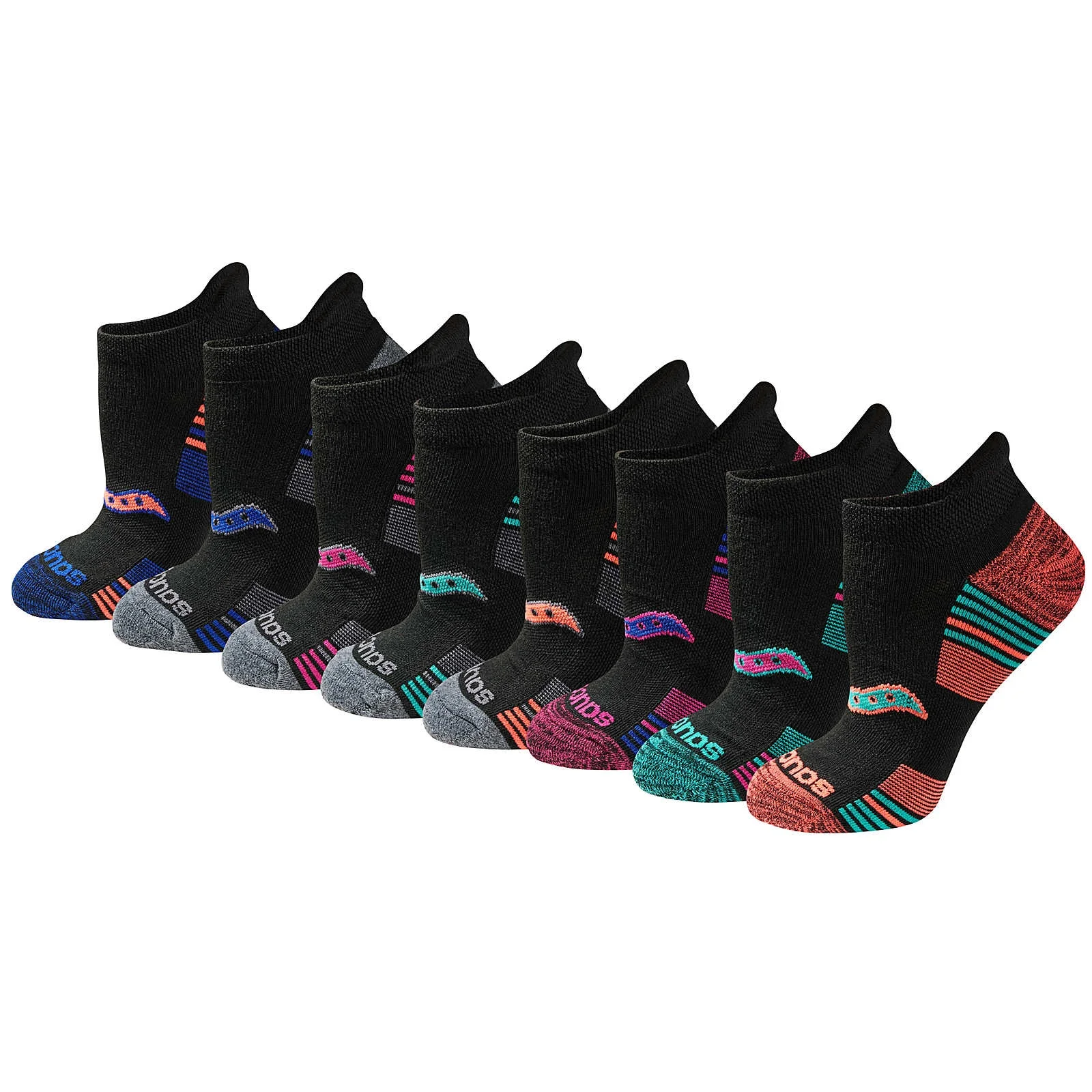 Glory Performance No Show Tab 8-Pack Socks - 1