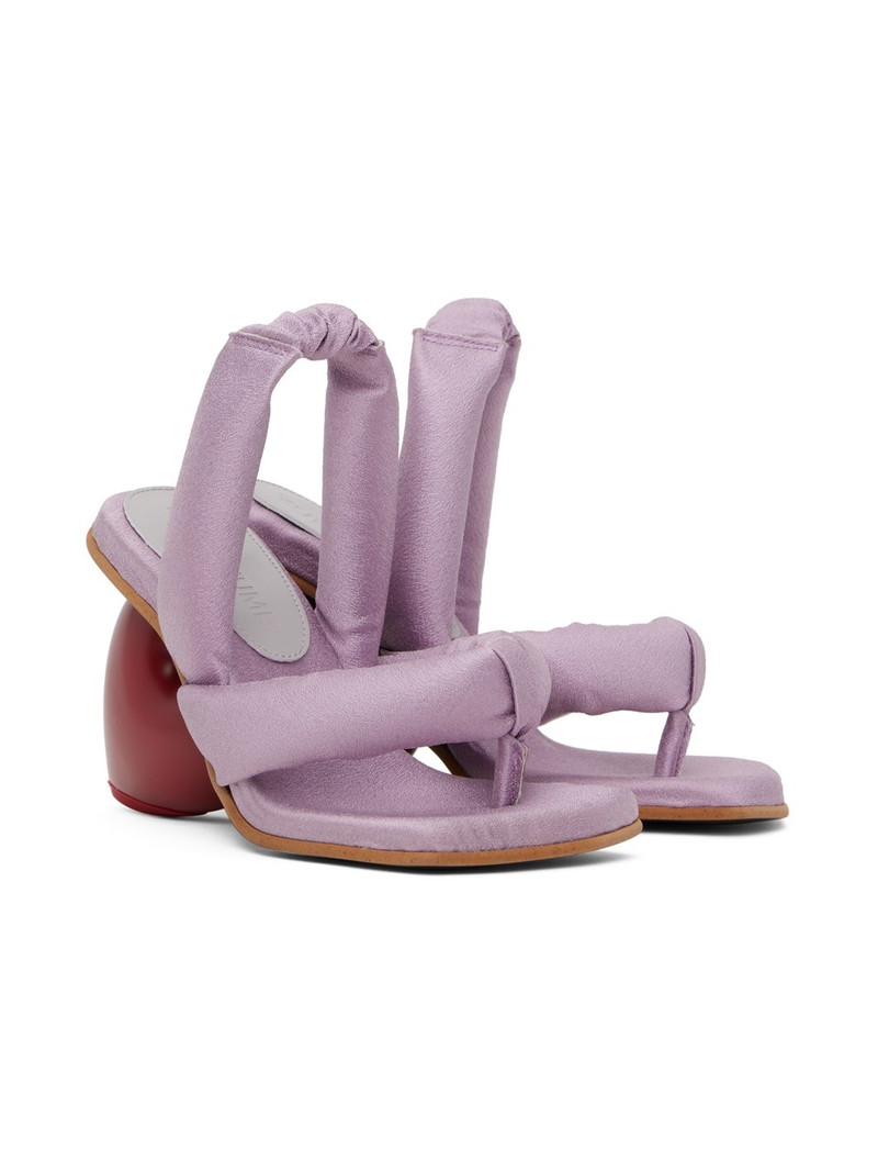 Purple Love Heeled Sandals 4