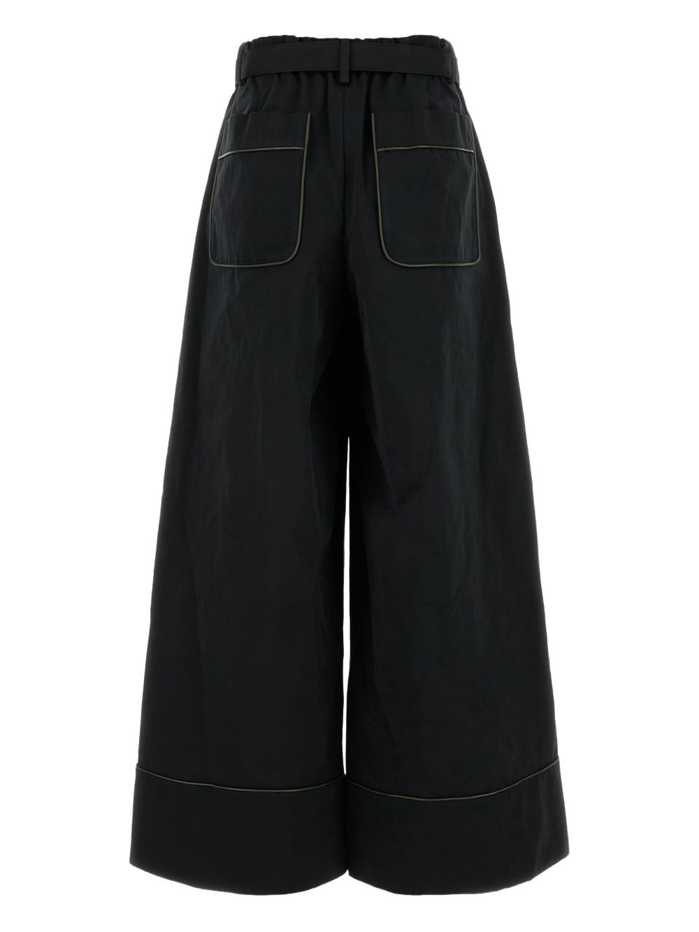 welt-pockets cuffed trousers - 2